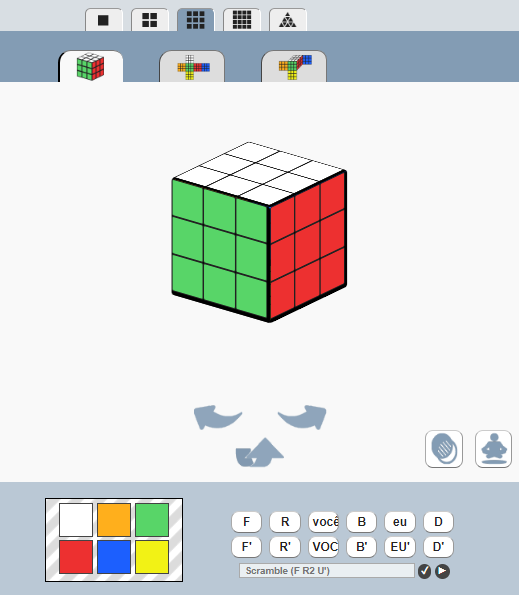 Imagem do solucionador de cubos mágicos online